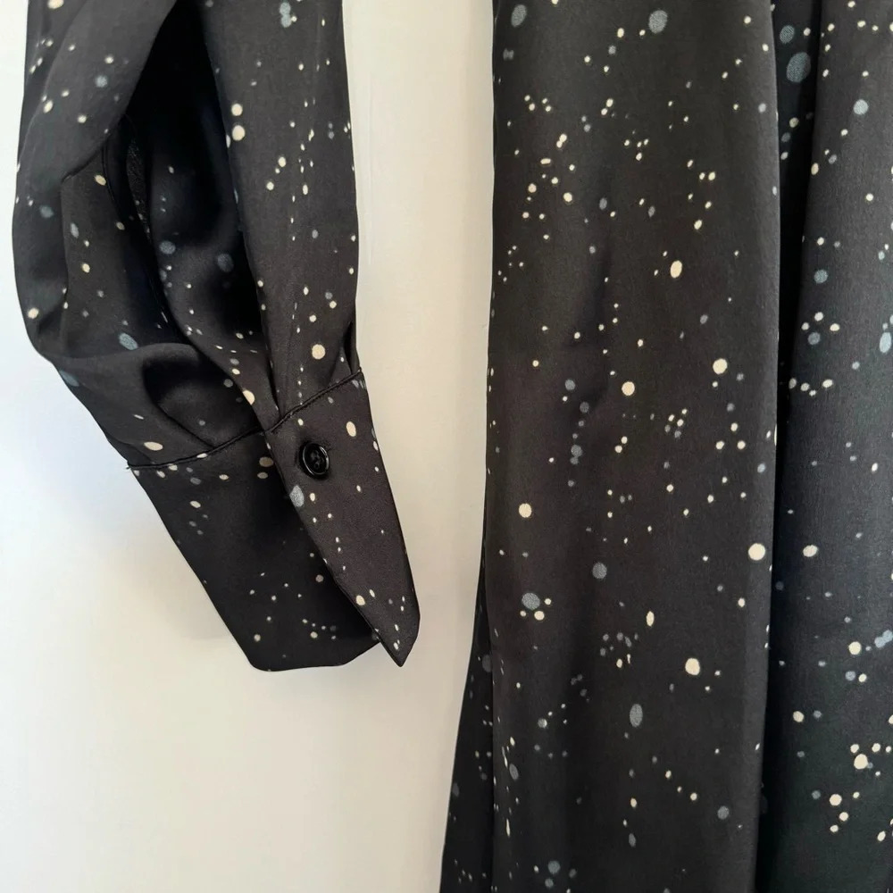 Vince Constellation print poet dress with pockets Size: XS - Picture 8 of 10